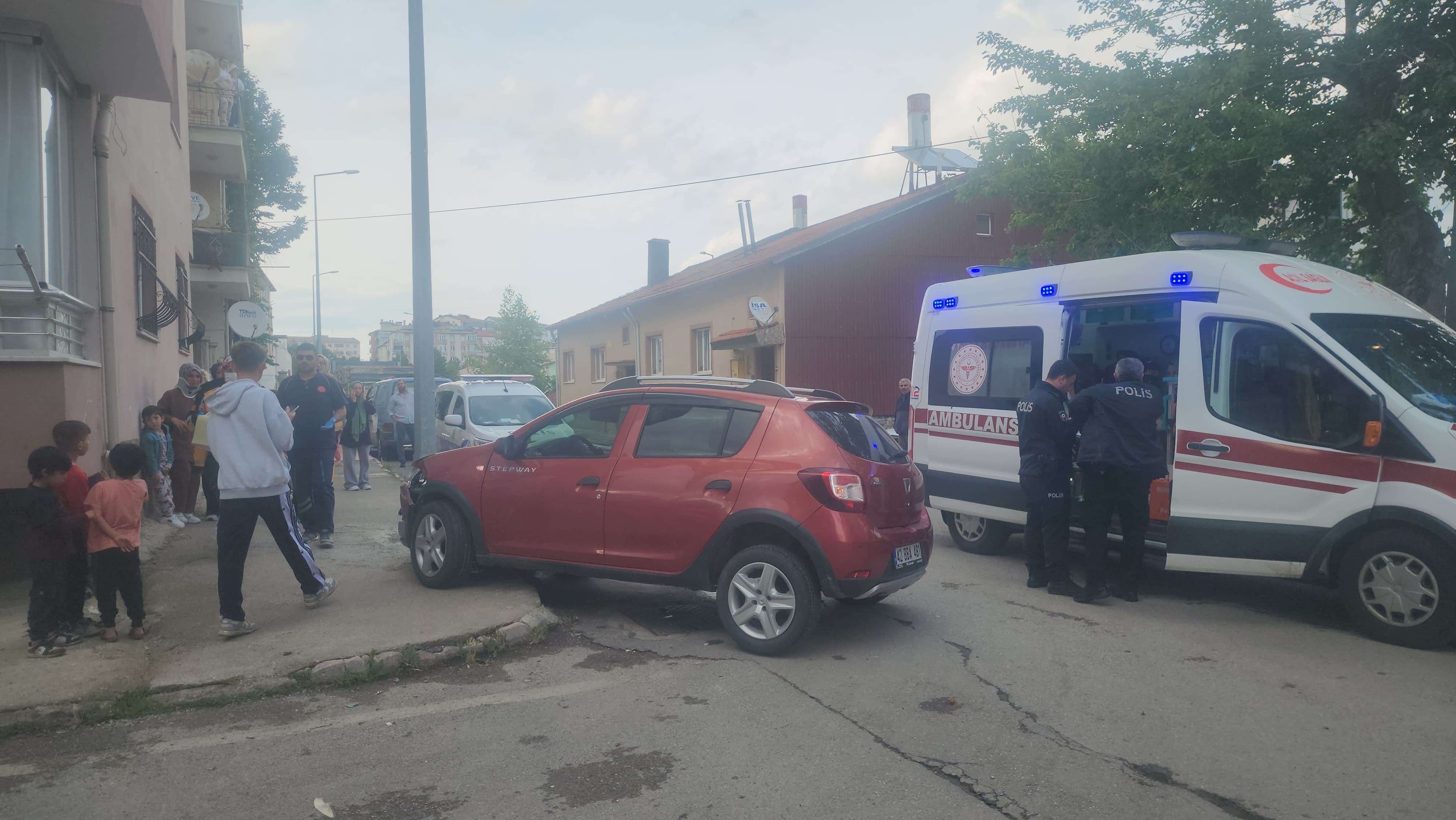 Konya'da otomobiller çarpıştı: 7 yaralı