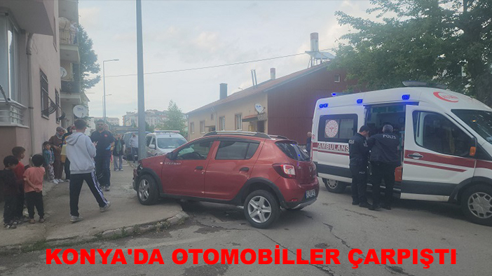 Konya'da otomobiller çarpıştı: 7 yaralı