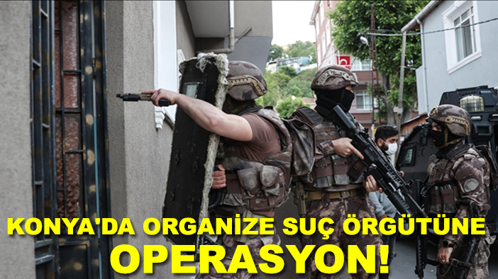 Konya'da organize suç örgütüne operasyon!