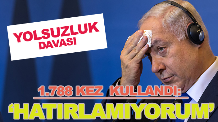 Netanyahu, yolsuzluk davasındaki  sorgusunda 1788 kez "hatırlamıyorum" dedi