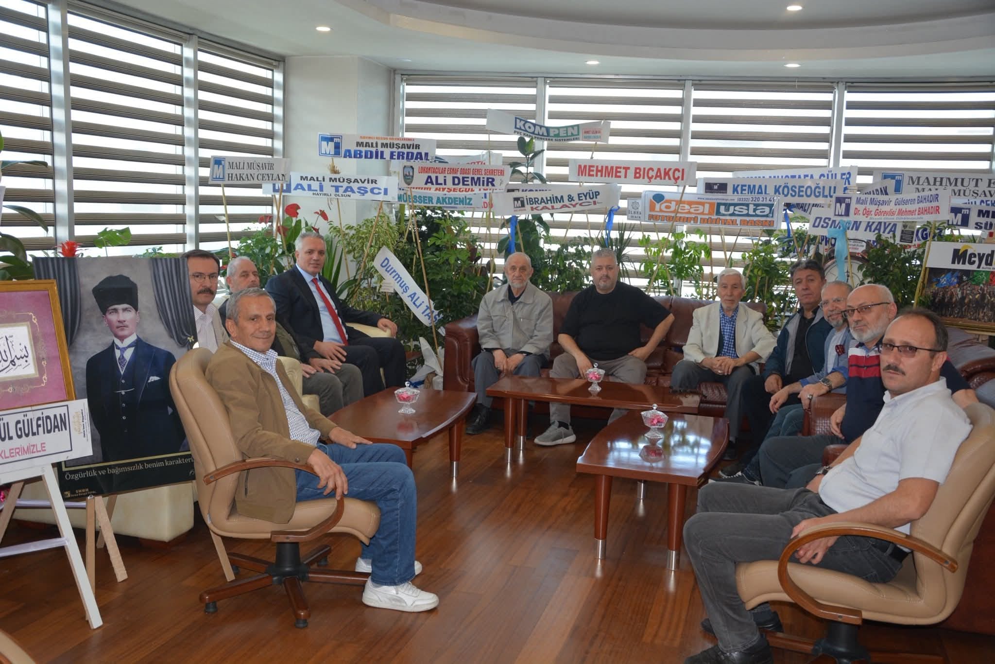 Oda Başkanlarından, SMMMO Başkanı Bıçakçı'ya tebrik ziyareti