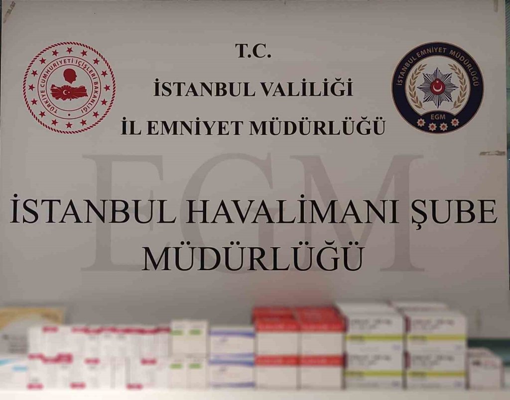İstanbul Havalimanı’nda 12 milyon TL’lik kaçak ilaç operasyonu