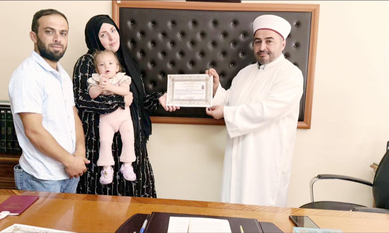 Konya'da Rus vatandaşı Müslüman oldu