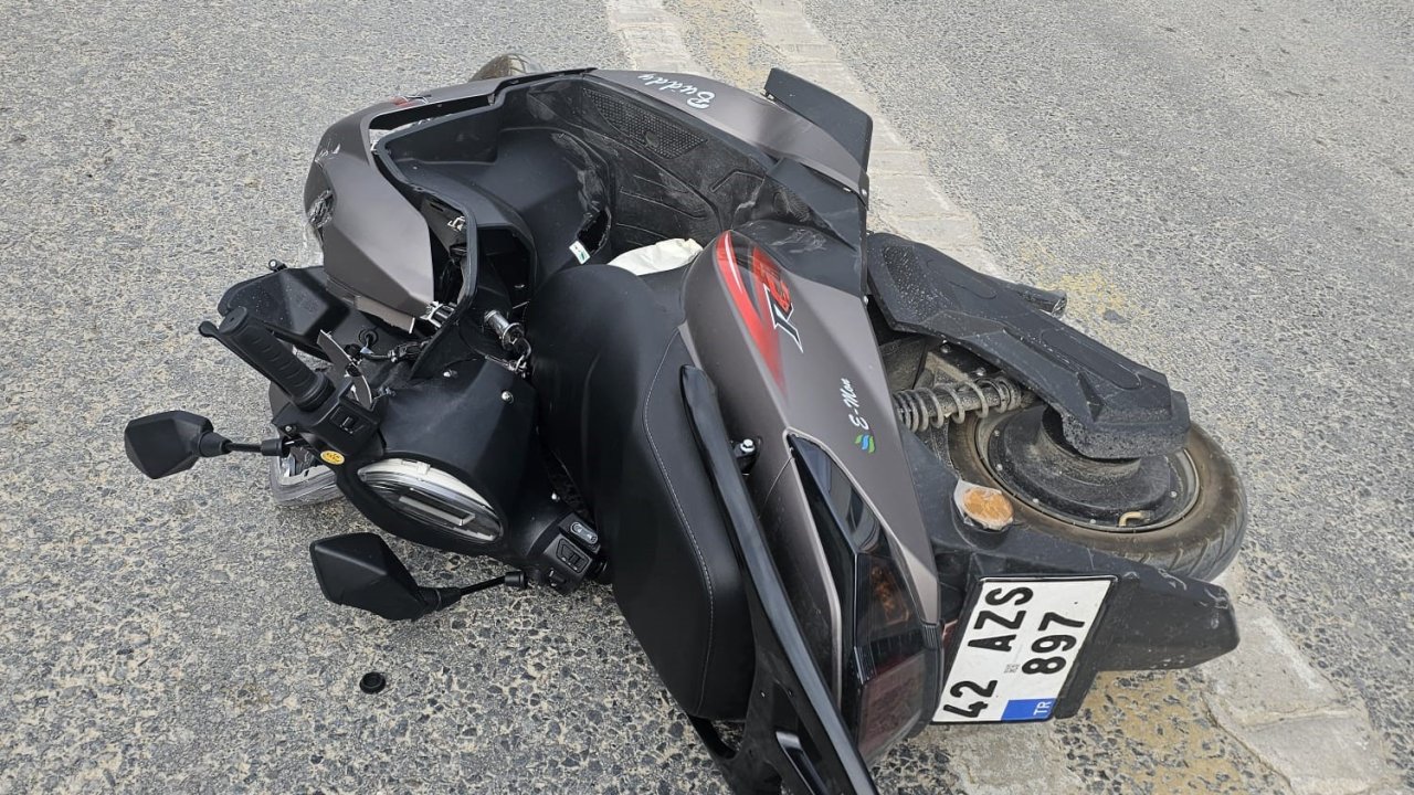 Ilgın’da otomobil ile motosiklet çarpıştı
