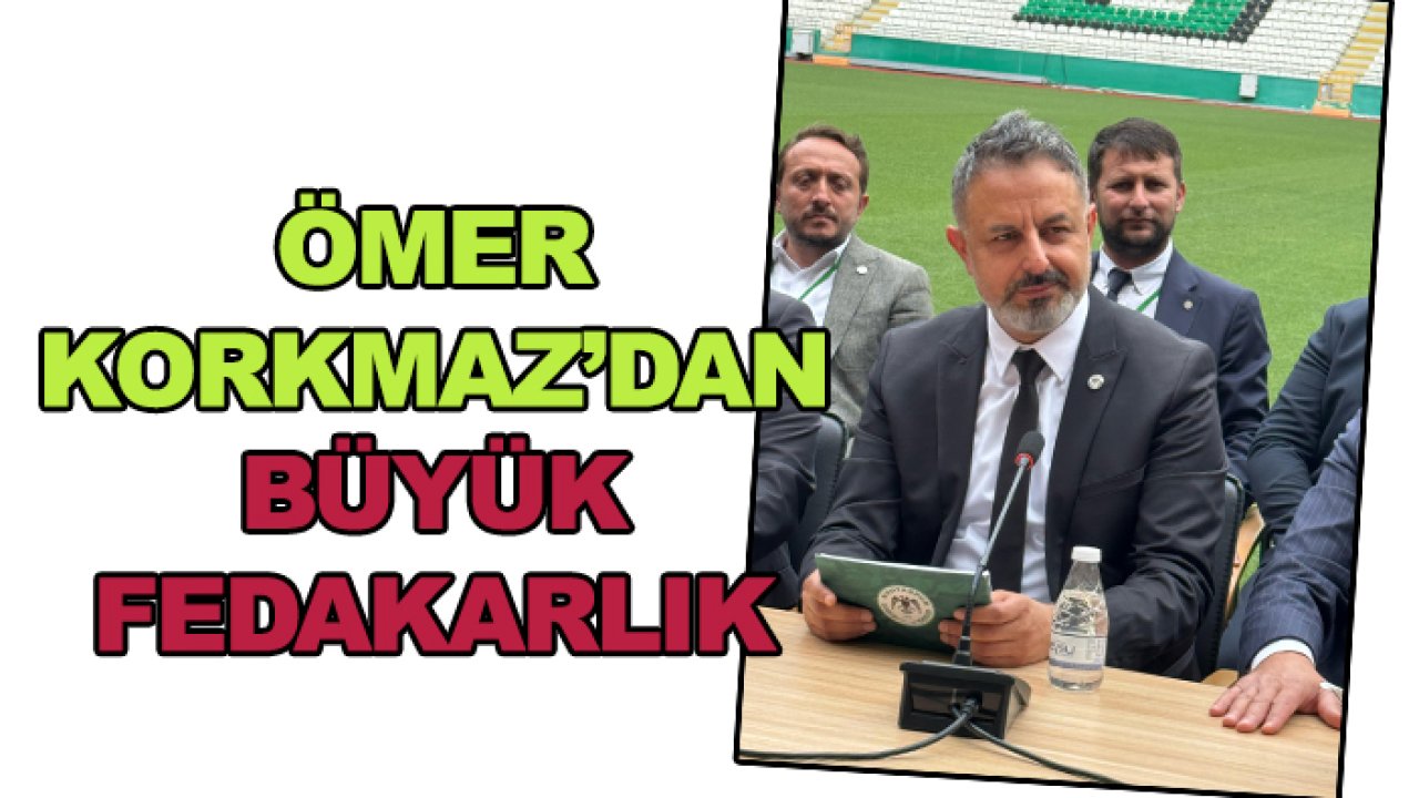 Ömer Korkmaz'dan büyük fedakarlık