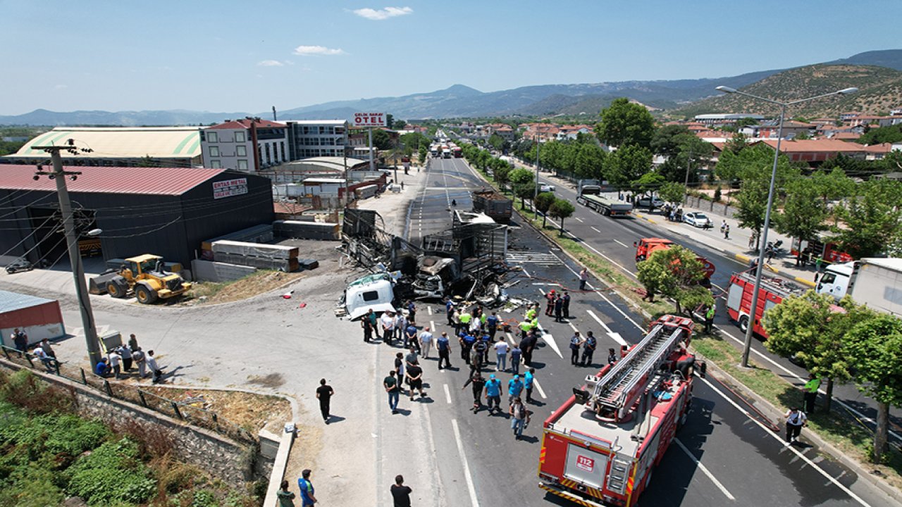 Konya plakalı tır karşı şeride geçti: 1 ölü, 2 yaralı