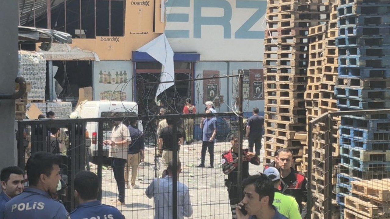 Güngören’de iş yerinin buhar kazanı böyle patladı