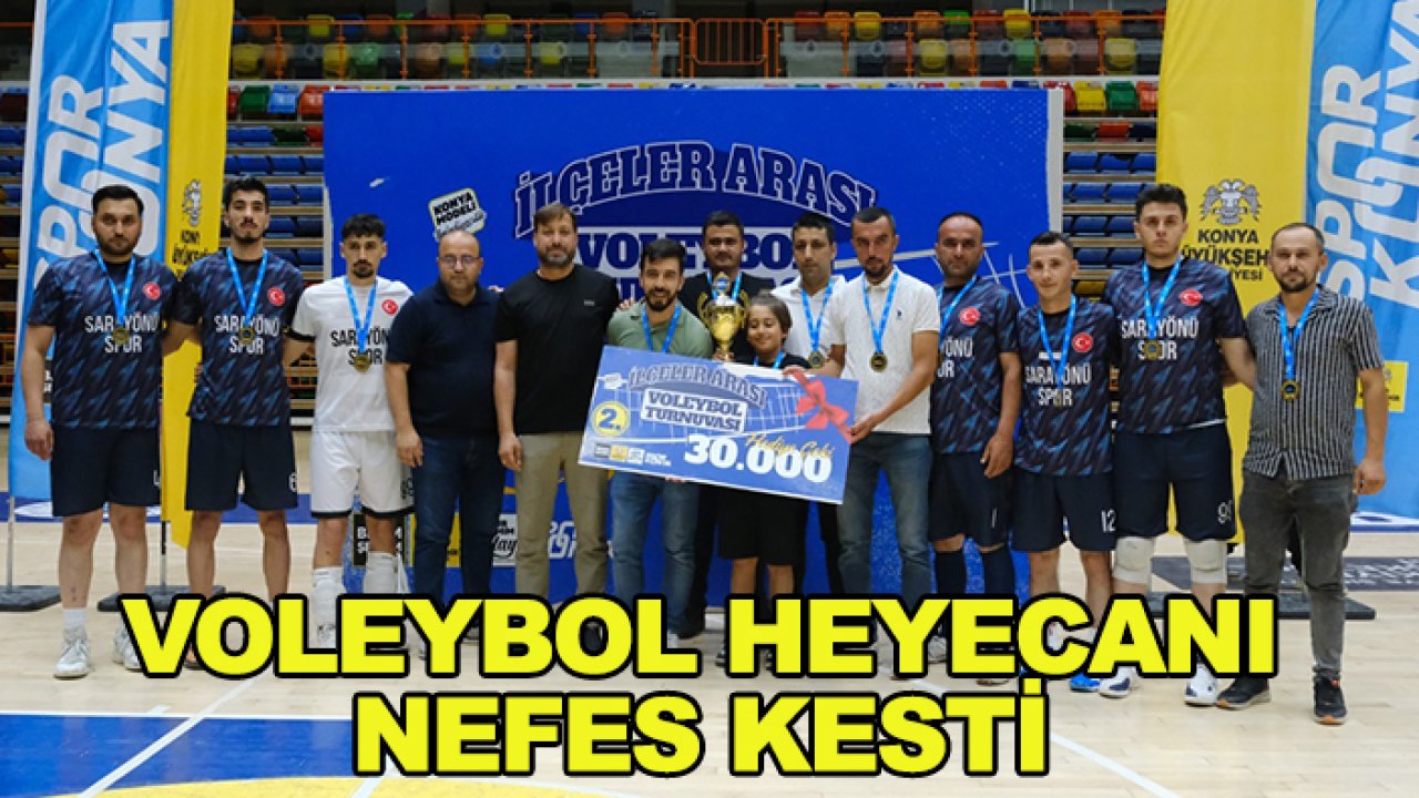 İlçeler arası voleybol maçları büyük heyecana sahne oldu