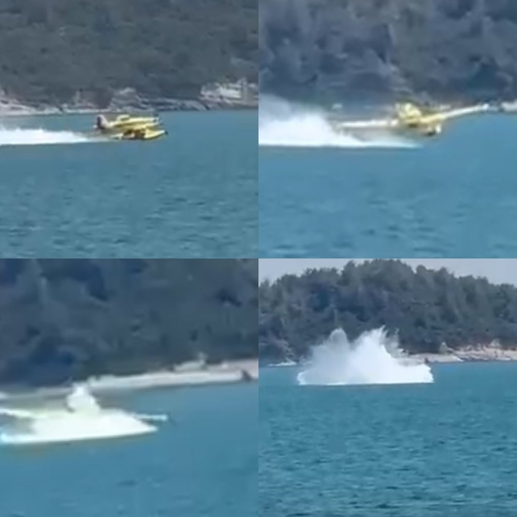 Adana’da uçak düştü! İşte o anlar kamerada