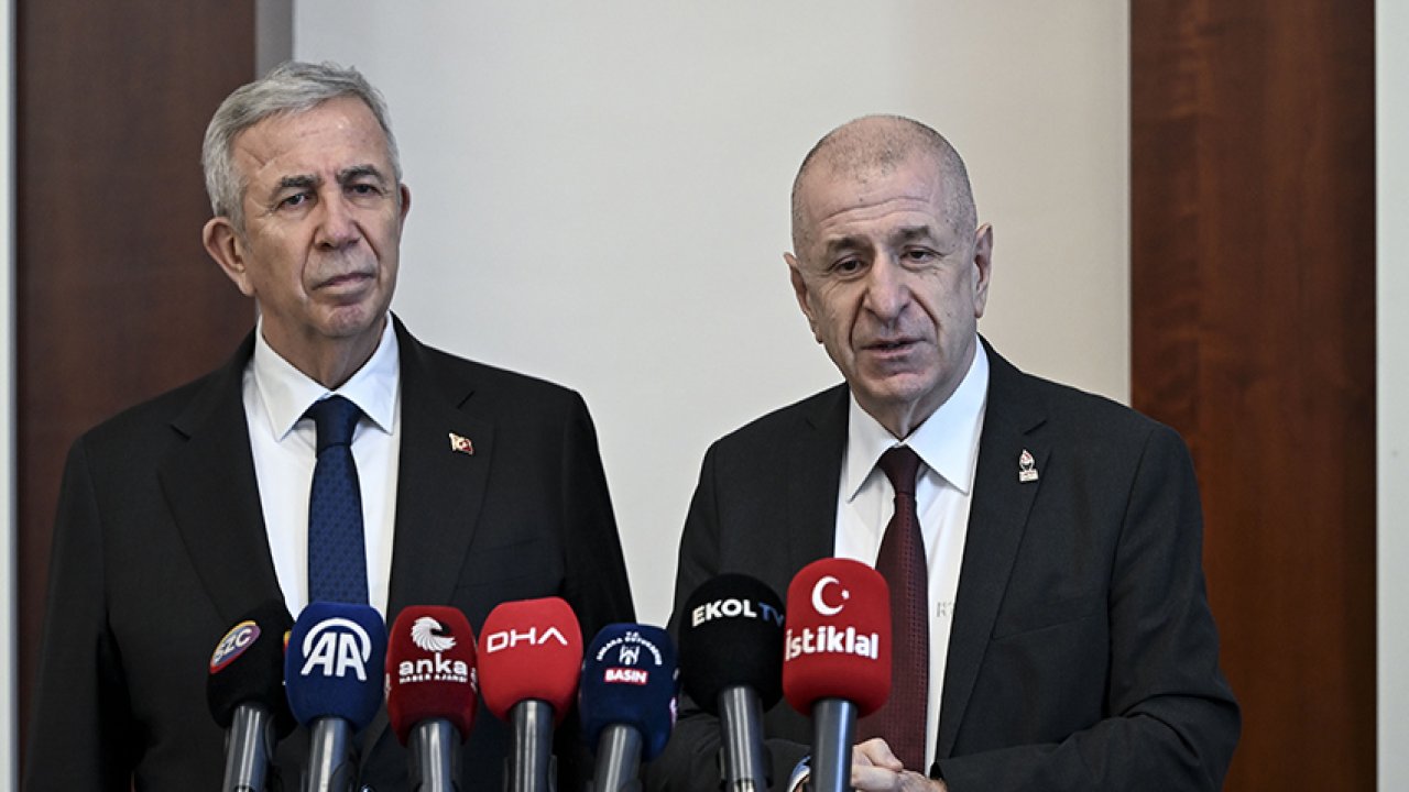 Cezaevinden çıkan Zafer Partisi Genel Başkanı Özdağ, ABB Başkanı Yavaş'ı ziyaret etti