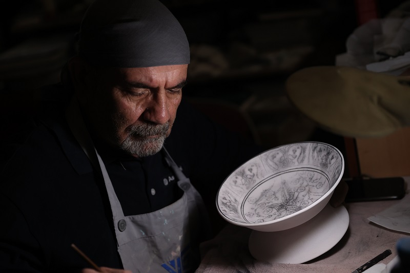 Konya'da çini ustası arkeoloğun imza eseri "Kubbe-i Hadra" oldu