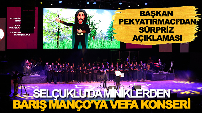 Selçuklu'da miniklerden Barış Manço'ya vefa konseri