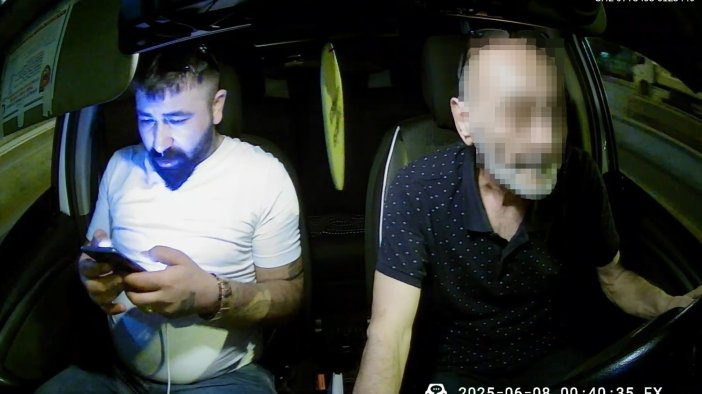 Taksiciye dehşet yaşattı