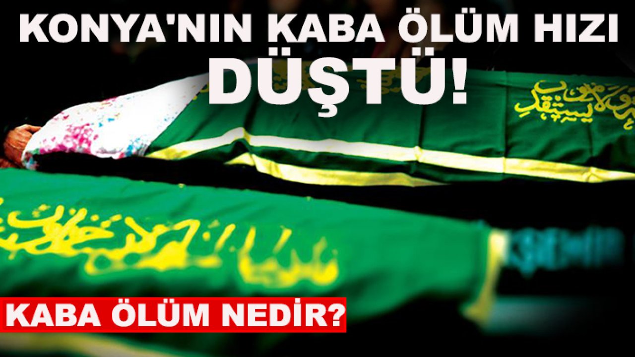 Konya'nın kaba ölüm hızı düştü!