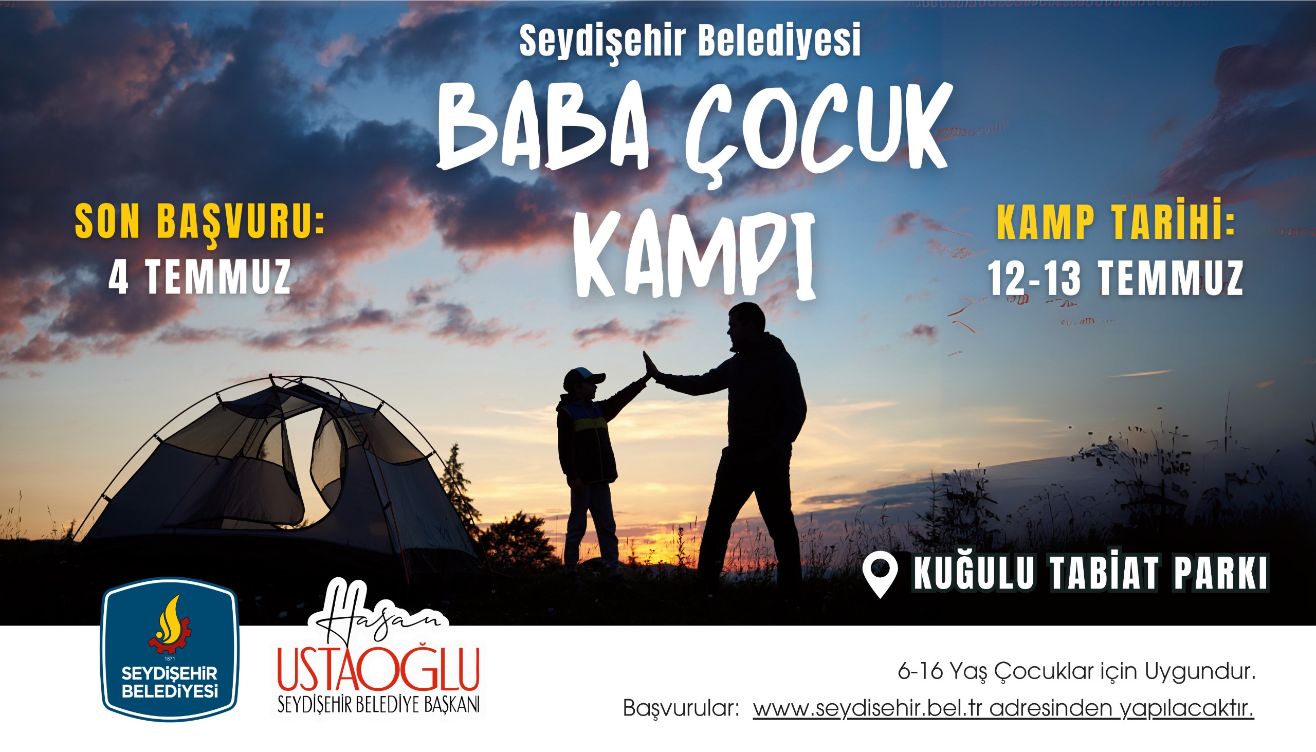 Seydişehir'de Baba Çocuk Kampı kayıtları başladı