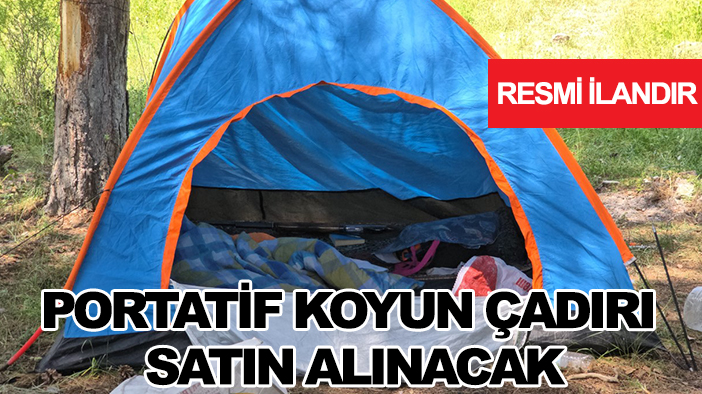 Portatif koyun çadırı satın alınacak