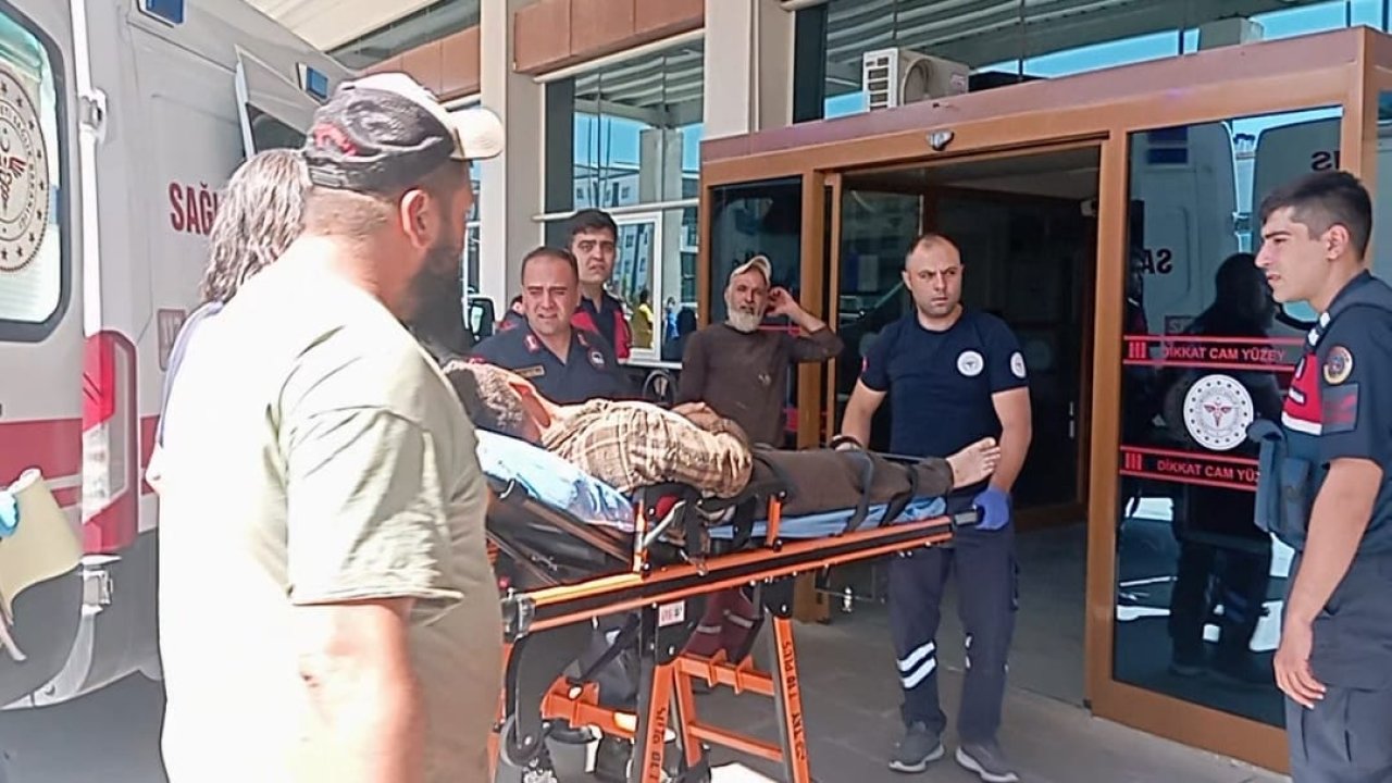Konya'da motorlu testereyle ağaç kesen kişi kendini yaraladı