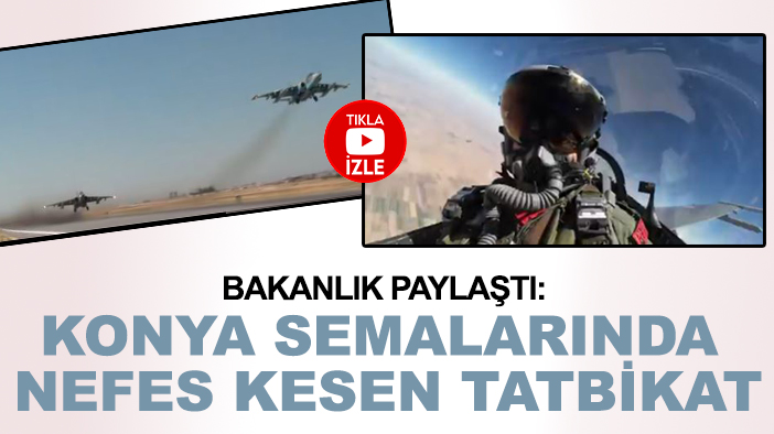 MSB eğitimi paylaştı: Konya semalarında nefes kesen tatbikat