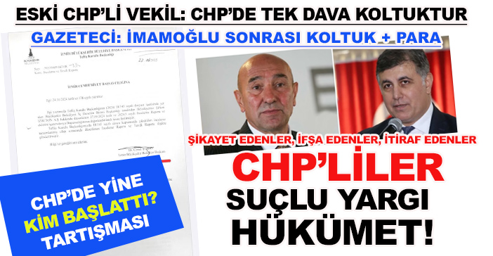 "İzmir BB'deki yolsuzluk soruşturmasını da CHP'liler başlattı" tartışmasıı