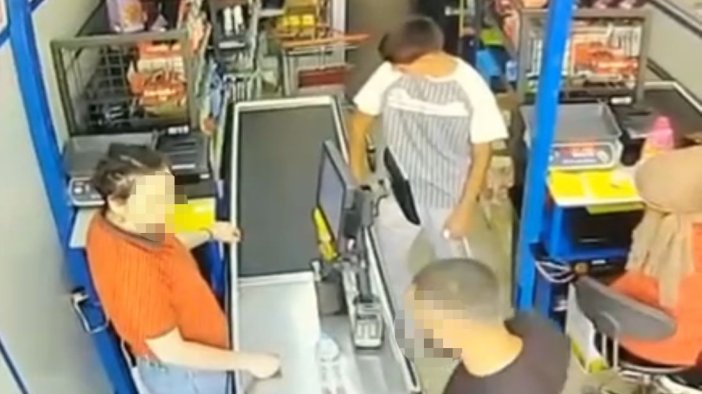 Tartıştığı kadın kasiyerin burnunu kırdı!