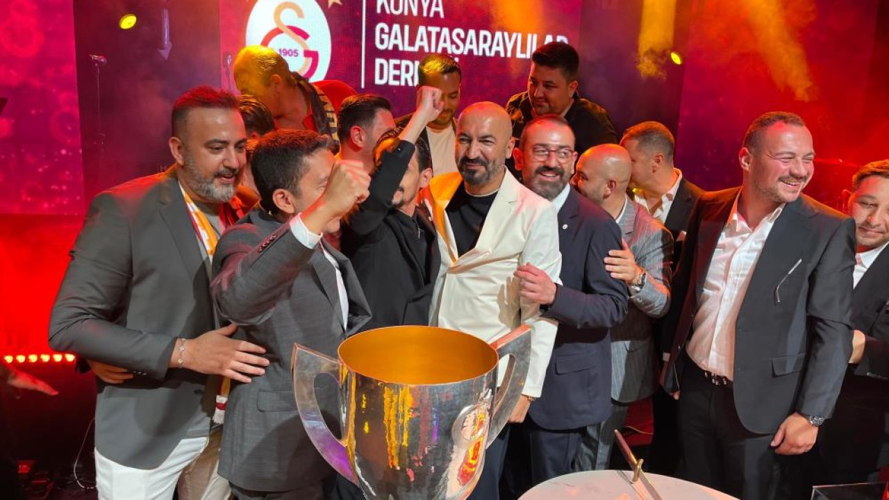Konya'daki Galatasaraylılar şampiyonluğu kutladı