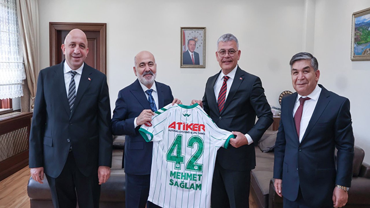 Konyaspor yönetiminden Mehmet Sağlam'a ziyaret