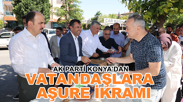 AK Parti Konya’dan vatandaşlara aşure ikramı