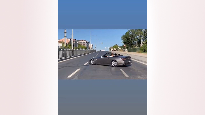 Arnavutköy’de trafik magandaları düğün konvoyunda tehlike saçtı