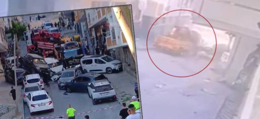 Kontrolden çıkan vinç dehşet saçtı: 23 araçı biçti