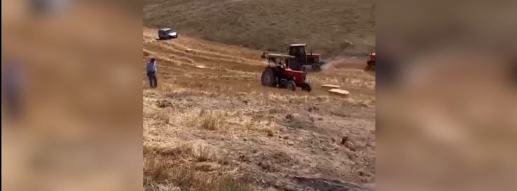 Konya'da tarım arazisinde yangın: Mahallelinin dayanışması kurtardı