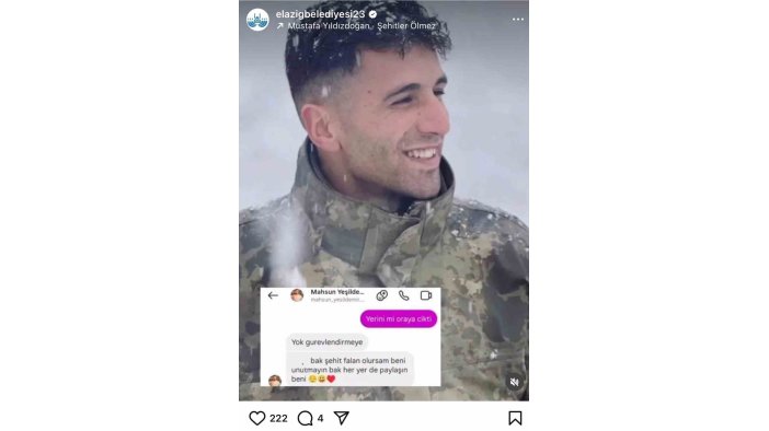 Elazığ Belediyesi şehidin istediği yerine getirdi