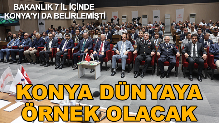 Bakanlık 7 il içinde Konya'yı da belirlemişti: Konya dünyaya örnek olacak