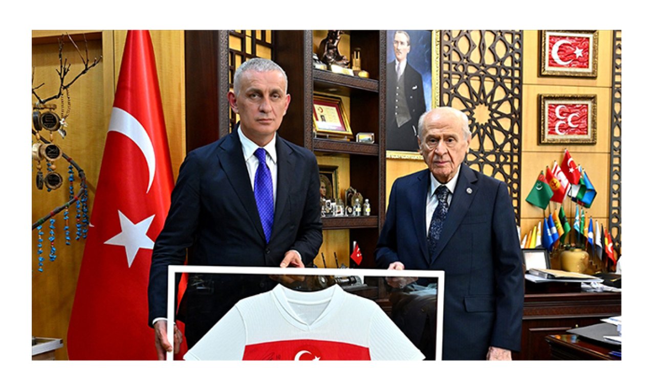 Bahçeli, TFF Başkanı Hacıosmanoğlu'nu kabul etti