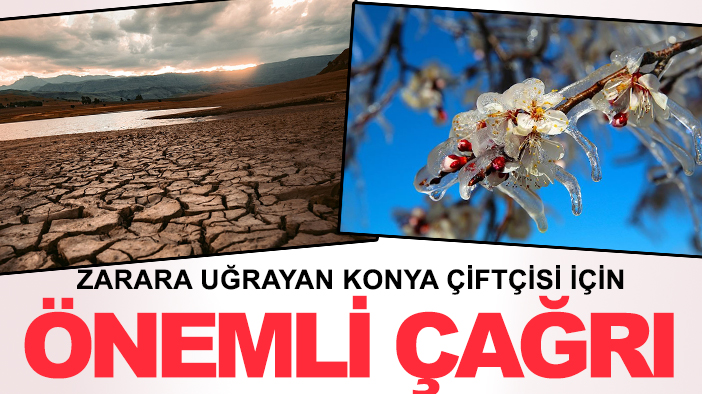 Zarara uğrayan Konya çiftçisi için önemli çağrı