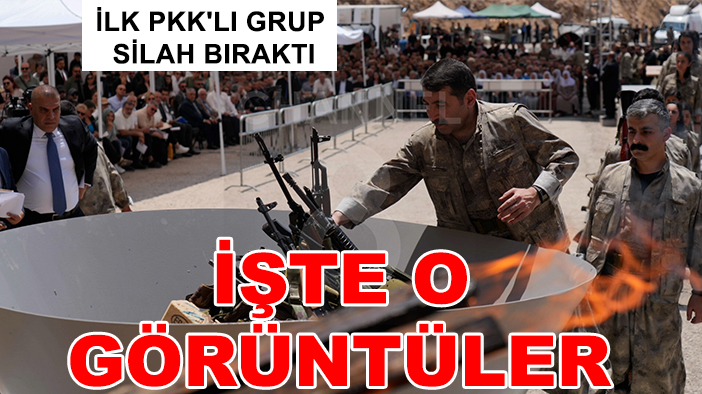 İlk PKK'lı grup silah bıraktı! İşte o görüntüler