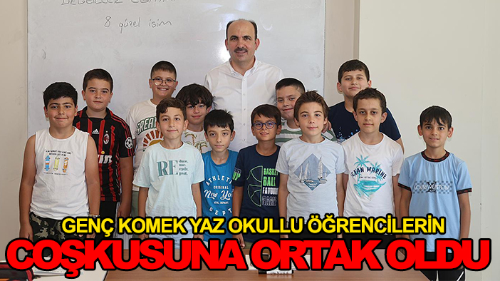 Başkan Altay Genç KOMEK Yaz Okullu öğrencilerin coşkusuna ortak oldu