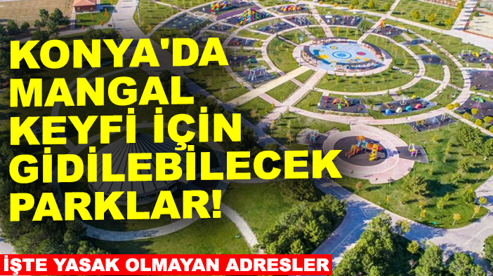 Konya'da mangal keyfi için gidilebilecek parklar! İşte yasak olmayan adresler