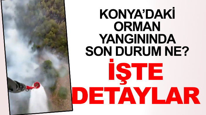 Konya’daki orman yangınında son durum ne? İşte detaylar
