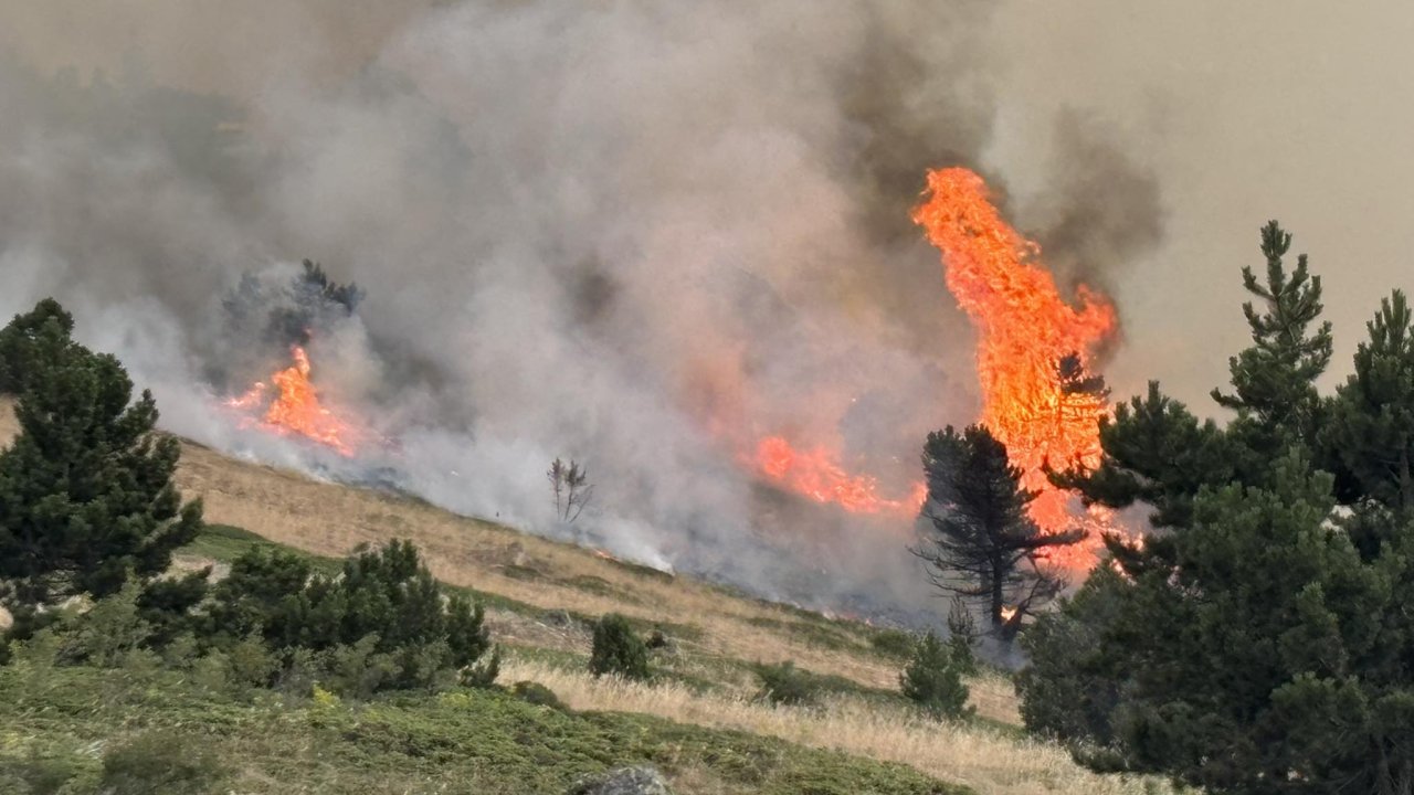 Orman yangını ile mücadele eden Konya'ya Meteoroloji'den kötü haber geldi