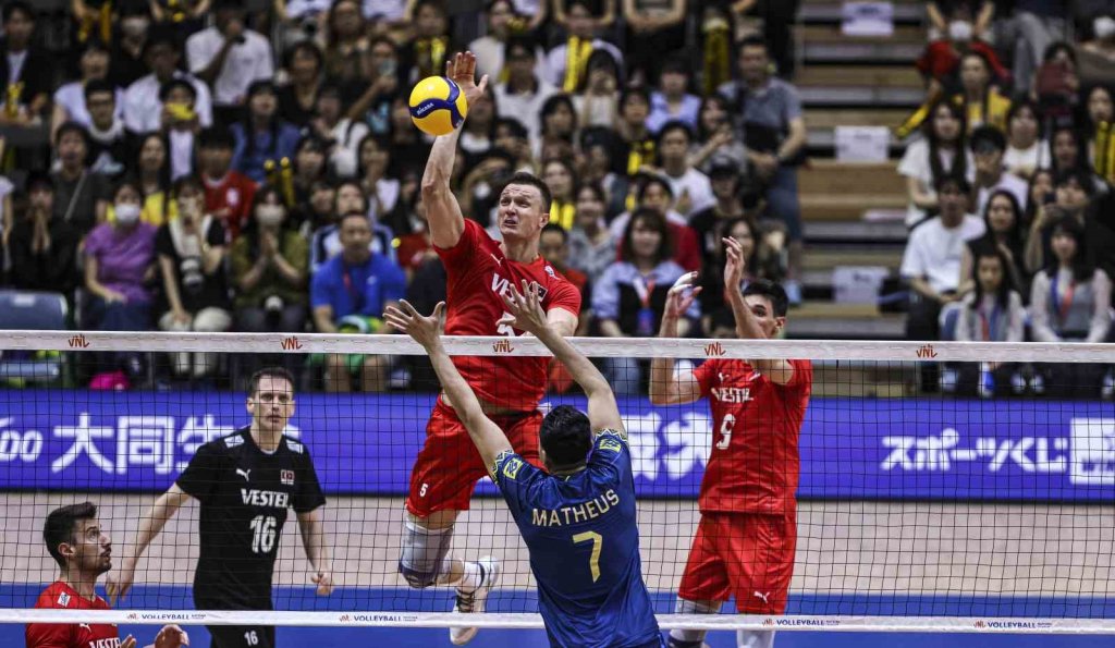 A Milli Erkek Voleybol Takımı, Brezilya’ya mağlup