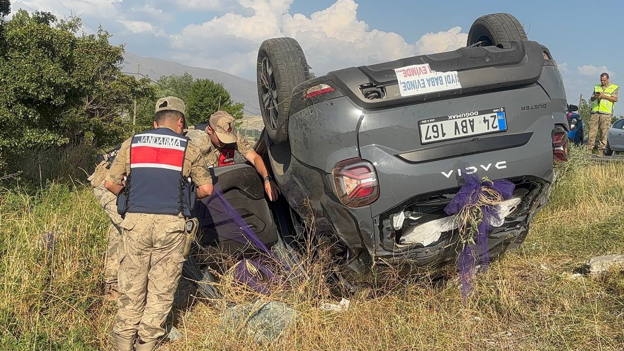 Nişan dönüşü kaza: 1 ölü, 4 yaralı
