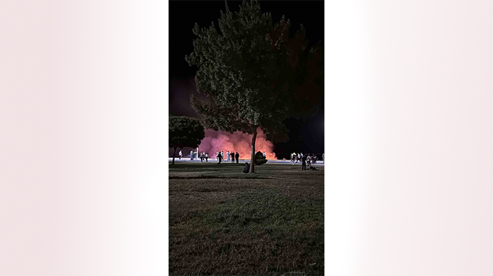 Beyşehir Gölü kenarında korkutan yangın