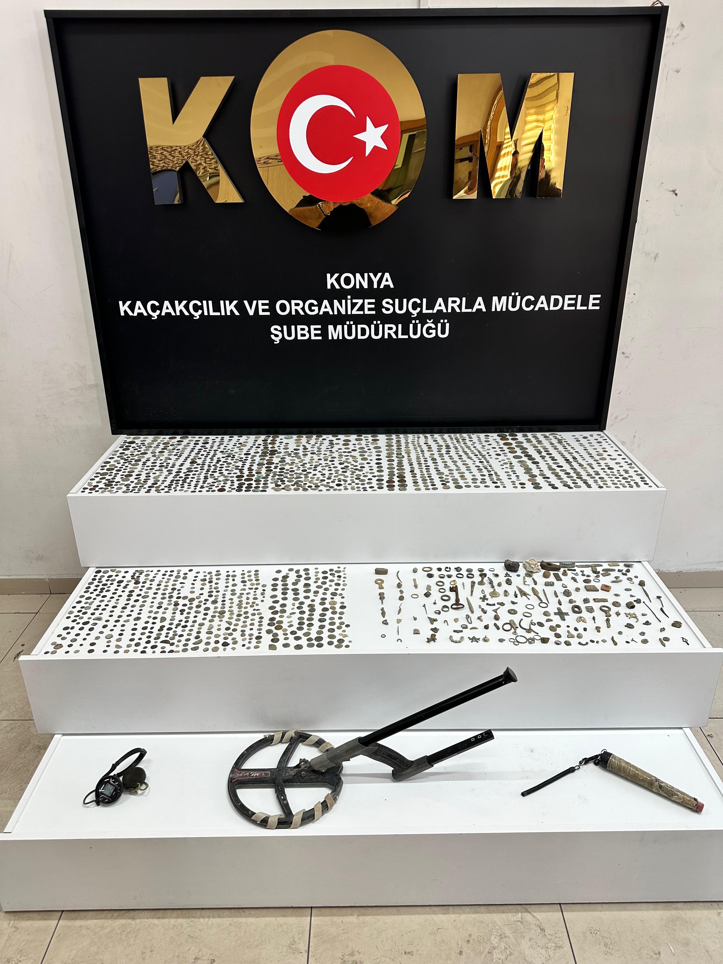Konya'da tarihi eser operasyonu!