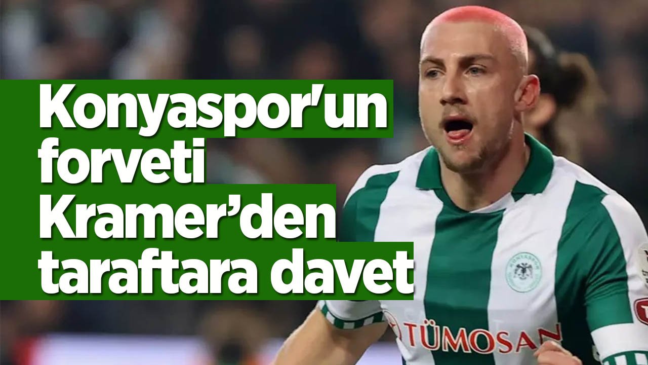 Konyaspor'un forveti Blaz Kramer’den taraftara davet