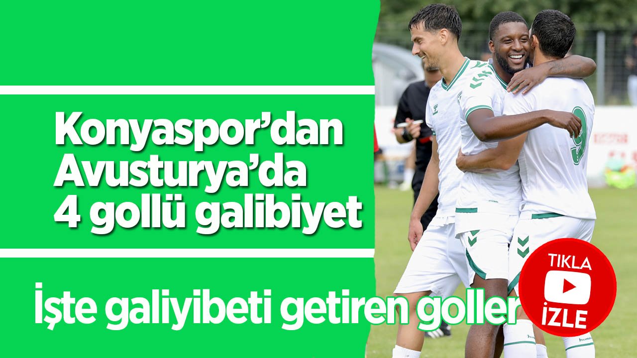Konyaspor, Katar ekibini 4 golle yendi, işte o goller