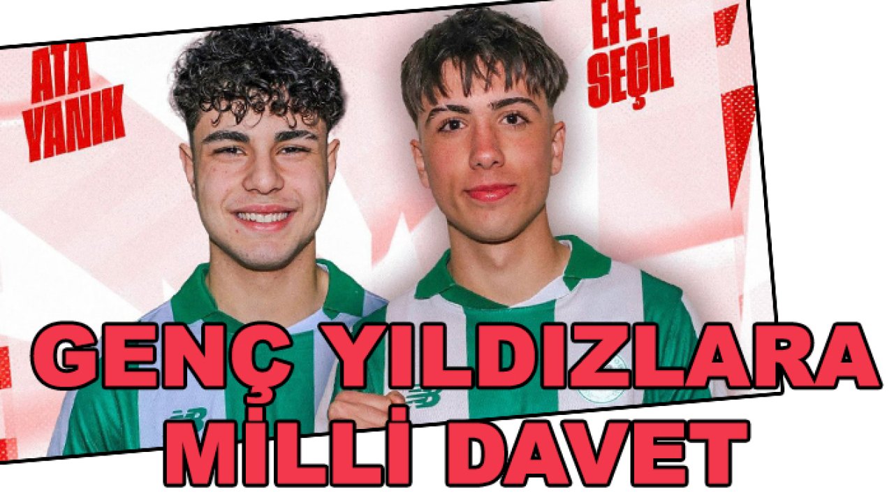 Konyaspor'un genç yıldızlarına milli davet