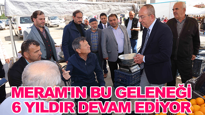 Meram'ın bu geleneği 6 yıldır devam ediyor