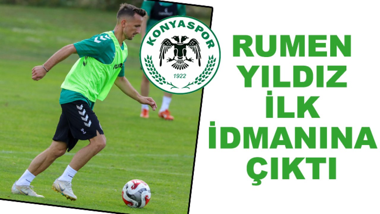 Konyaspor'un yeni yıldızı ilk idmanına çıktı