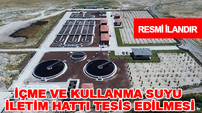 Koyunculuk sitesi içme ve kullanma suyu iletim hattı tesis edilmesi