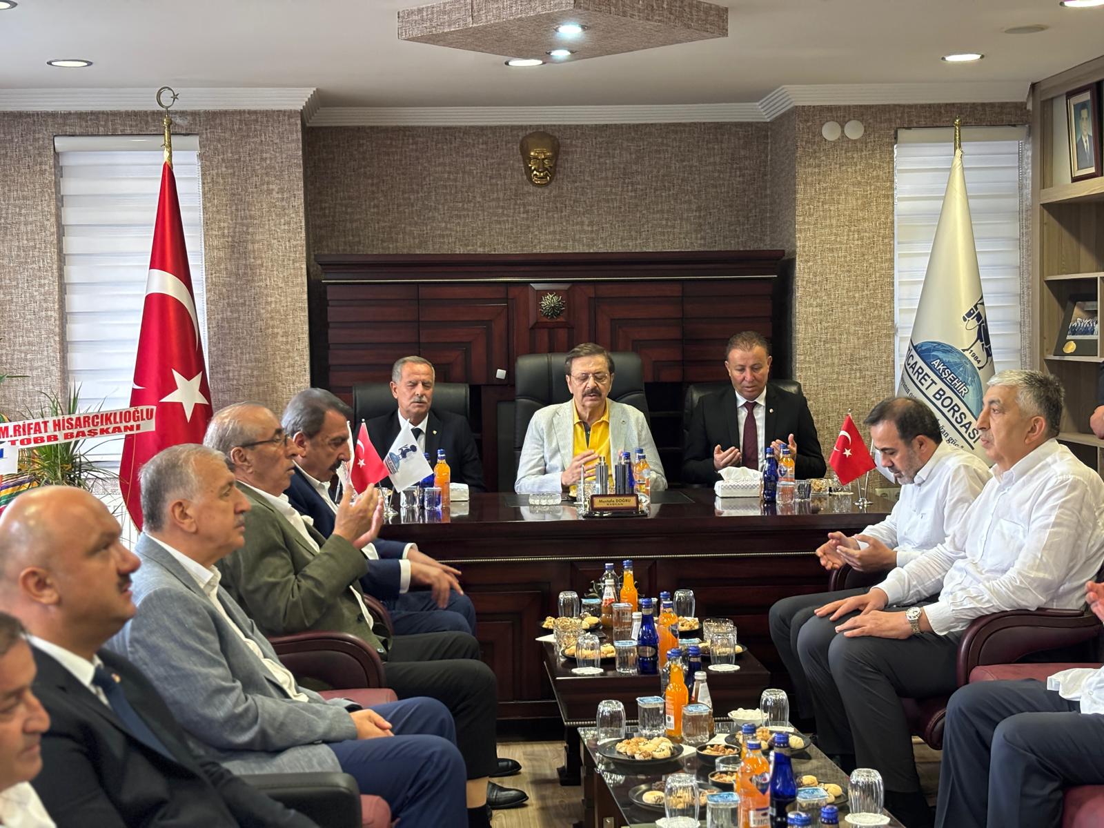 TOBB Başkanı Hisarcıklıoğlu'ndan Konya'dan taziye ziyareti
